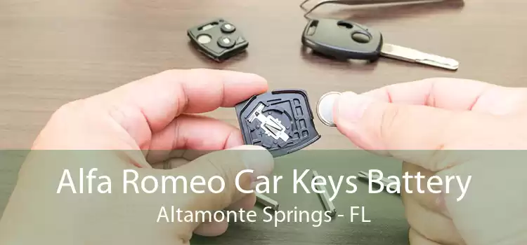 Alfa Romeo Car Keys Battery Altamonte Springs - FL