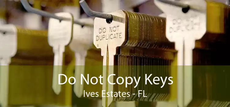 Do Not Copy Keys Ives Estates - FL