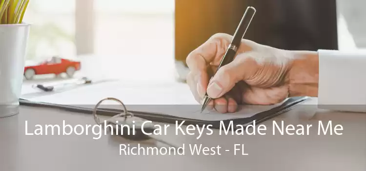 Lamborghini Car Keys Made Near Me Richmond West - FL