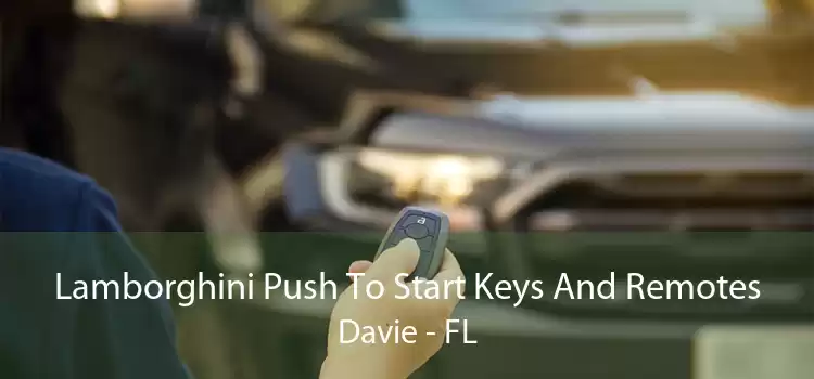 Lamborghini Push To Start Keys And Remotes Davie - FL