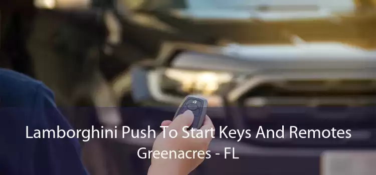 Lamborghini Push To Start Keys And Remotes Greenacres - FL