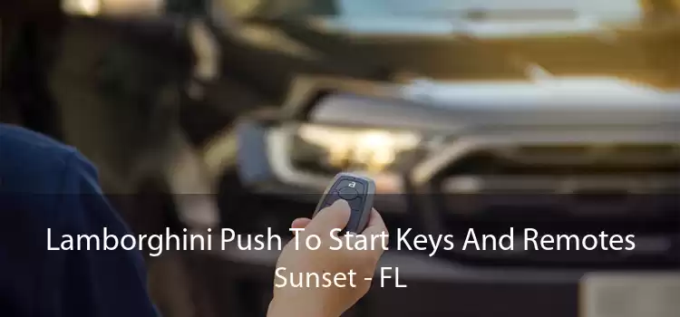 Lamborghini Push To Start Keys And Remotes Sunset - FL