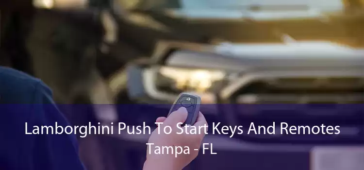 Lamborghini Push To Start Keys And Remotes Tampa - FL