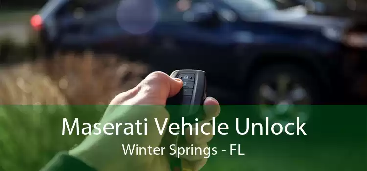 Maserati Vehicle Unlock Winter Springs - FL