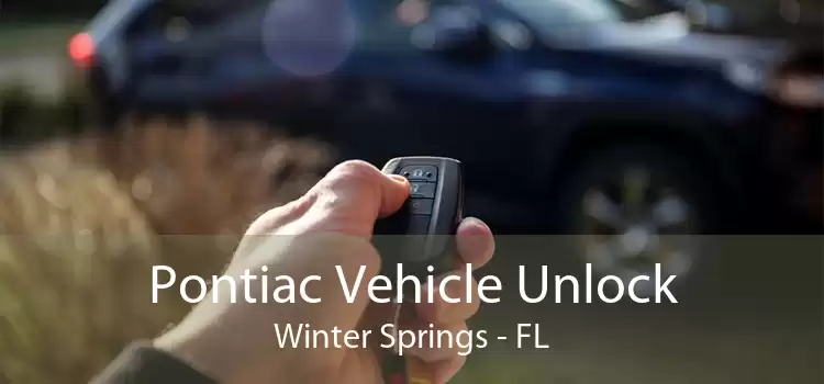 Pontiac Vehicle Unlock Winter Springs - FL