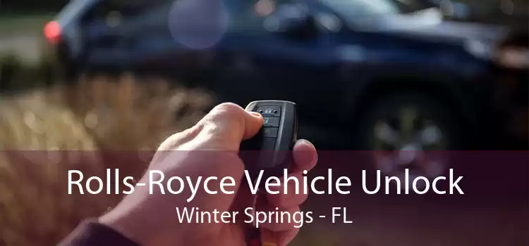 Rolls-Royce Vehicle Unlock Winter Springs - FL